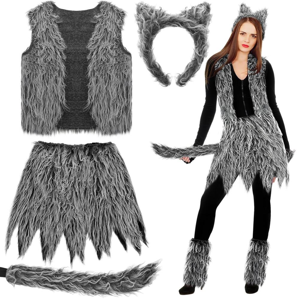 Women's Halloween Werewolf Accessories Wolf Costume SZ L